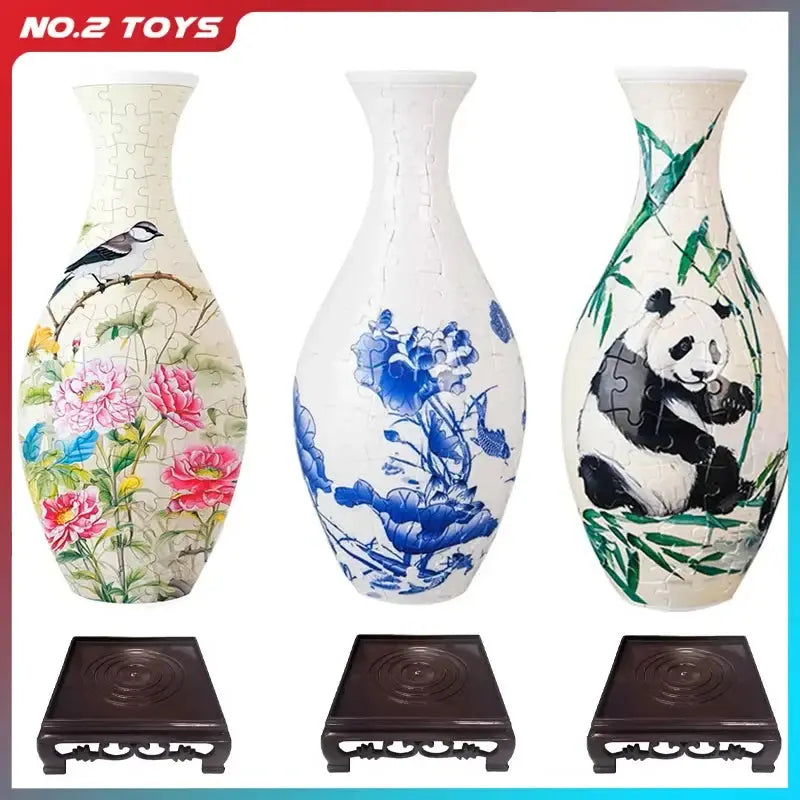 Decorative 3D Puzzle Vase Petopia