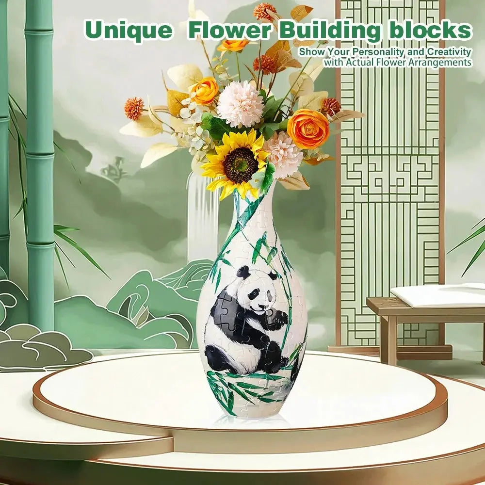 Decorative 3D Puzzle Vase Petopia