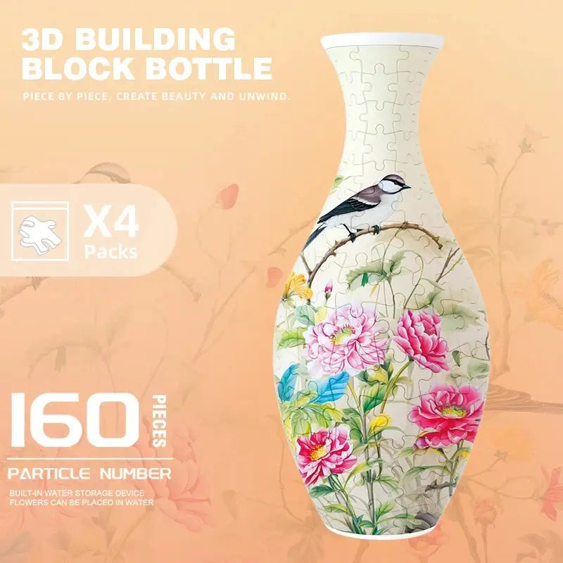 Decorative 3D Puzzle Vase Petopia