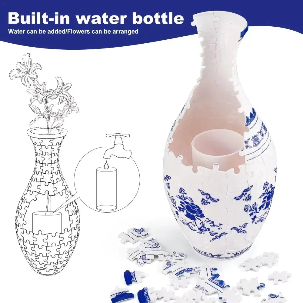 Decorative 3D Puzzle Vase Petopia