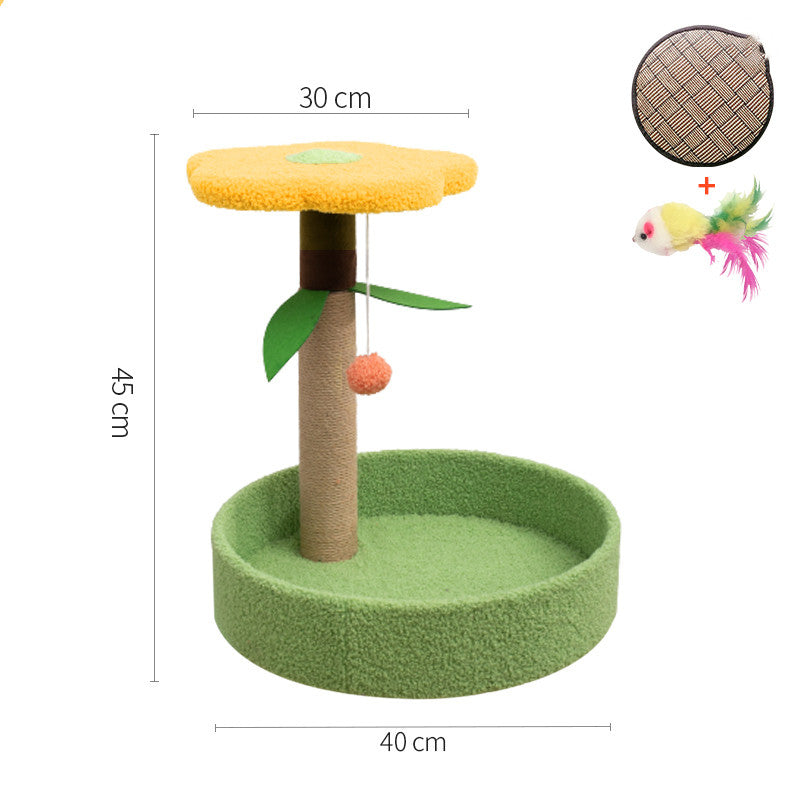 Cat Scratcher with Sisal Winding and Hemp Surface