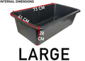 Blue Dog Bath with Drain Valve (Black) and Stand for DIY Workshop Accessory